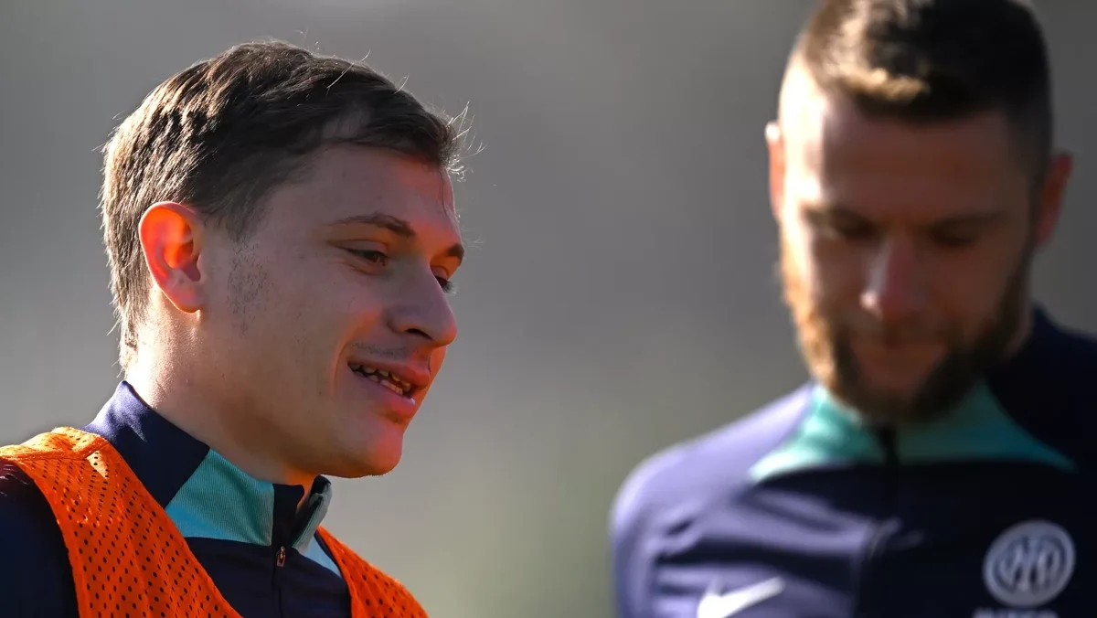 Barella allenamento Inter