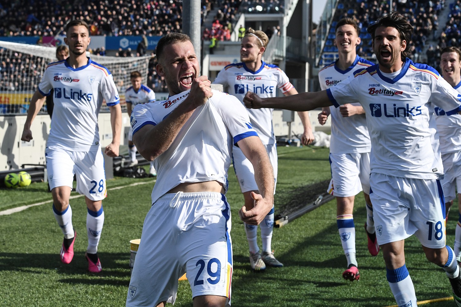 Inter Lecce, anche la squadra di Baroni al lavoro per preparare la sfida: le ultime 26 esult gol Blin MG5 8370