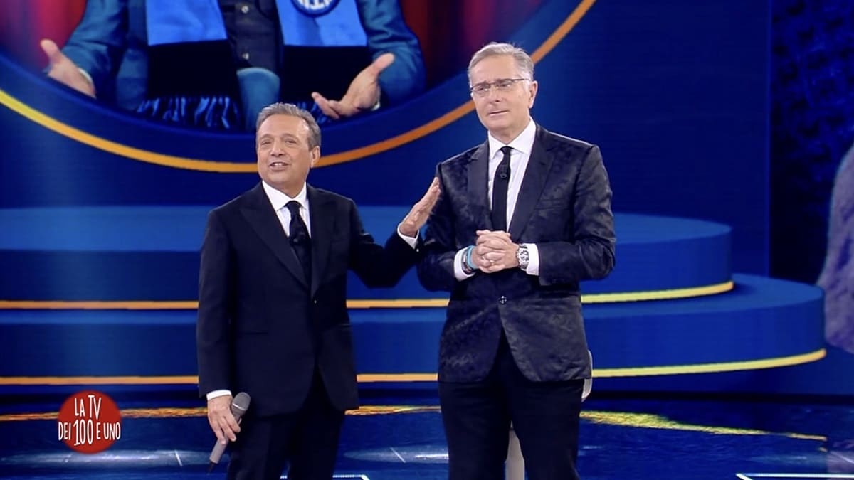 foto piero chiambretti paolo bonolis la tv dei 100 e uno 1