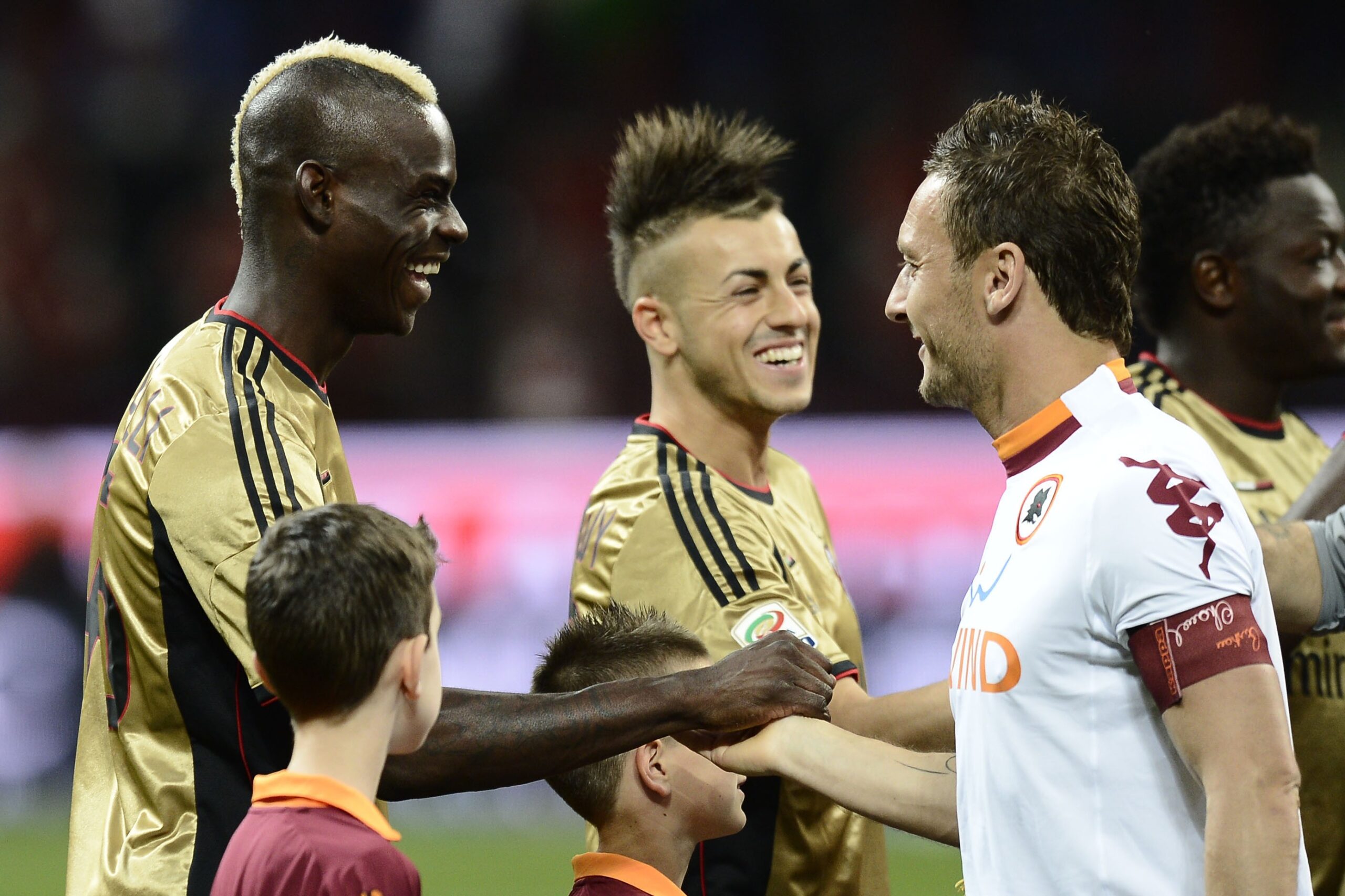 Balotelli ricorda il calcio di Totti: «Ha sbagliato, quando dopo mi chiamò...» 26 Balotelli Totti El Shaarawy DAN1334 scaled
