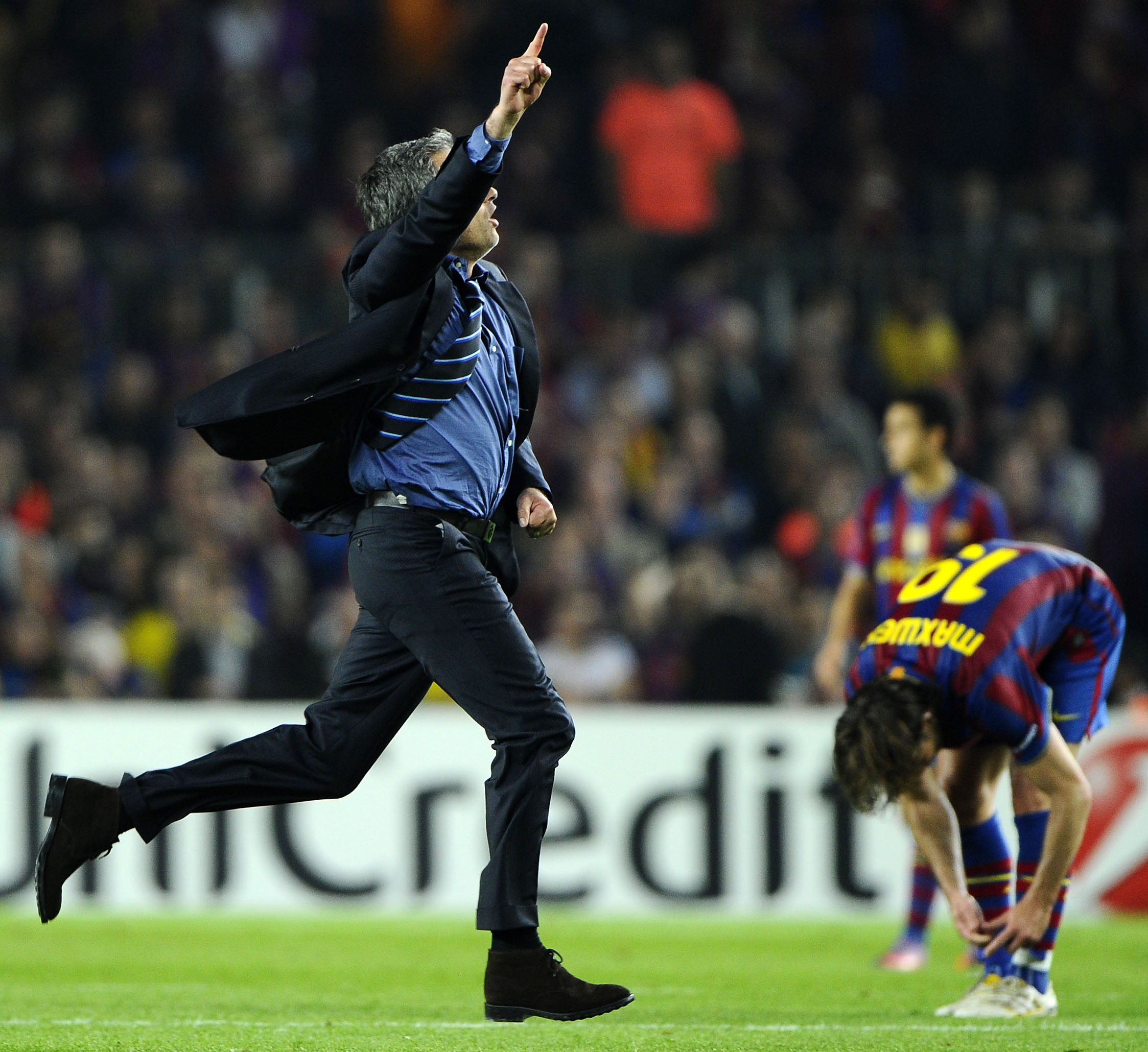 Inter, Bojan ricorda la semifinale del 2010: «Solo Mourinho poteva...» 26 esult Mourinho JL15442