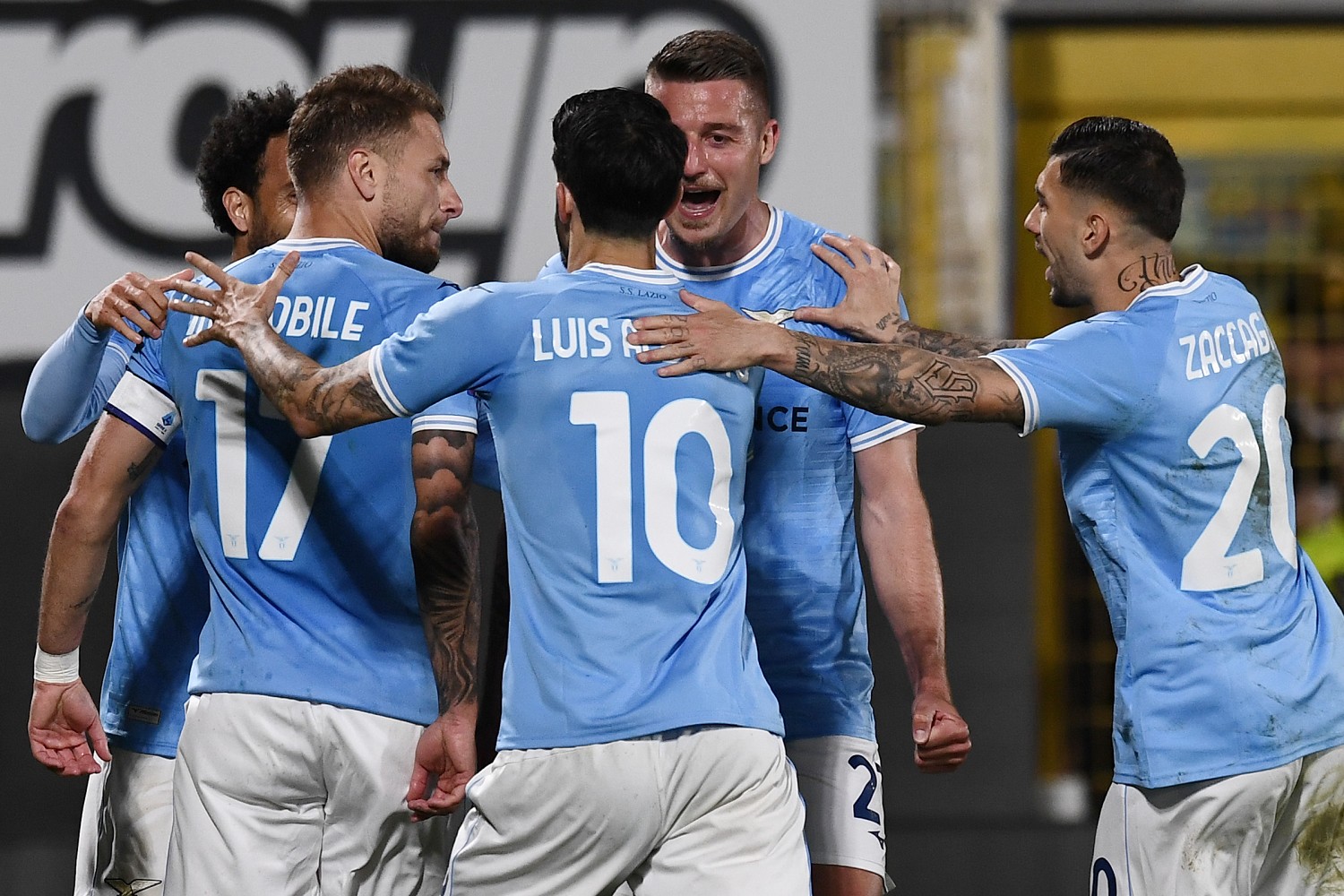 Spezia-Lazio 0-3: ennesima vittoria dei biancocelesti, ancora secondi in classifica 26 esult gol Immobile MP1 2897