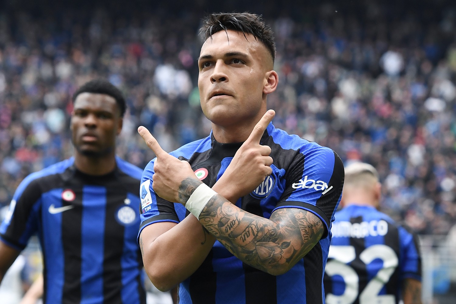Inter, la differenza con il Milan sta nei cambi: una gestione differente 26 esult gol Lautaro MG5 6314