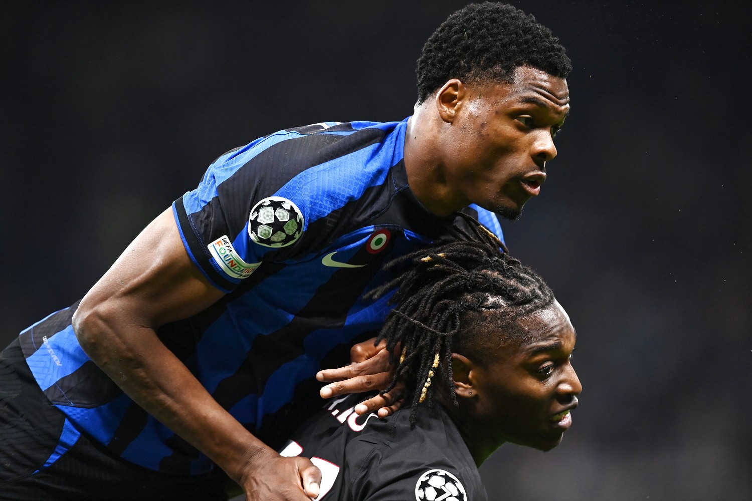 Pistocchi sull'euroderby: «Leao opaco, Inter in finale con merito» 26 Dumfris Leao MG0 3997