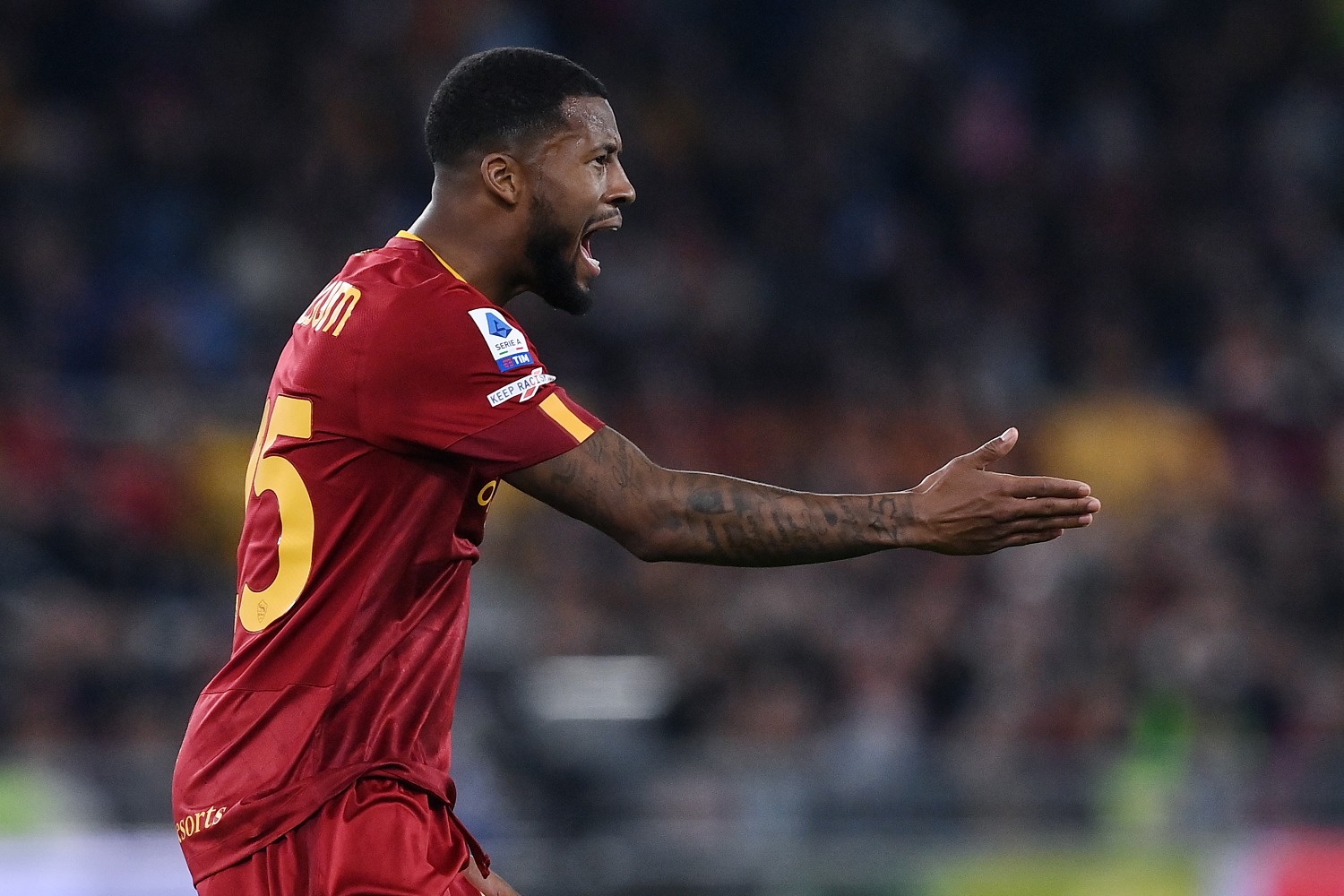 Roma, la carica di Wijnaldum verso l'Inter: «Partita importante, facciamolo!» 26 Wijnaldum AS1 1656