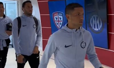 Cagliari Inter, arrivo nerazzurri