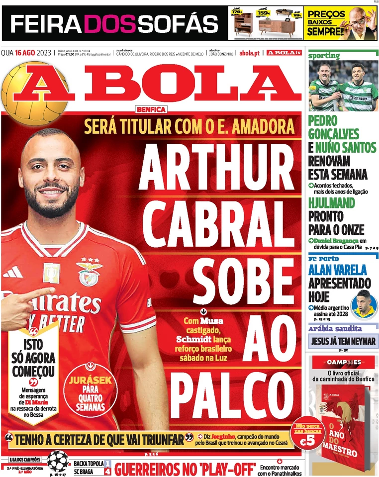 Le Prime Pagine dei Quotidiani Sportivi Internazionali - 16 agosto 27 a bola 050043346