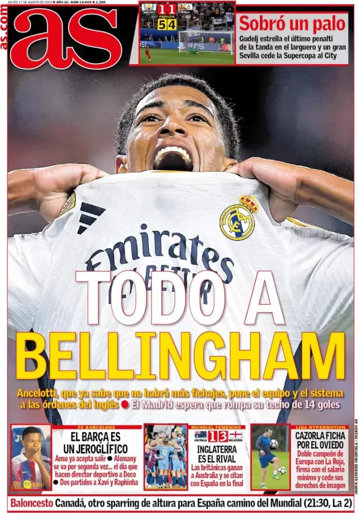 Le Prime Pagine dei Quotidiani Sportivi Internazionali - 17 agosto 27 as 005041189