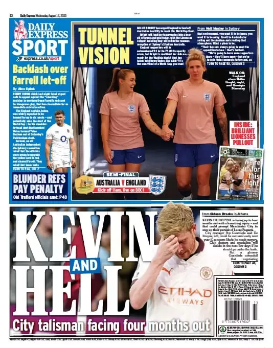 Le Prime Pagine dei Quotidiani Sportivi Internazionali - 16 agosto 29 daily express sport 065114516