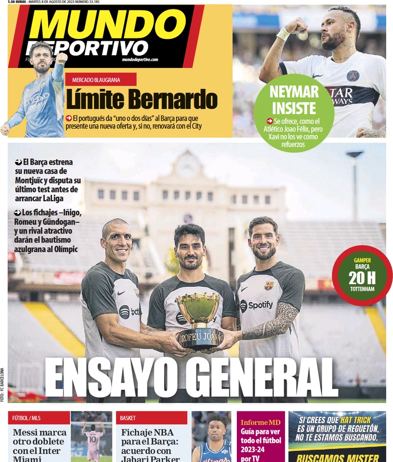 Le Prime Pagine dei Quotidiani Sportivi Internazionali - 8 agosto 32 mundo deportivo 032306699