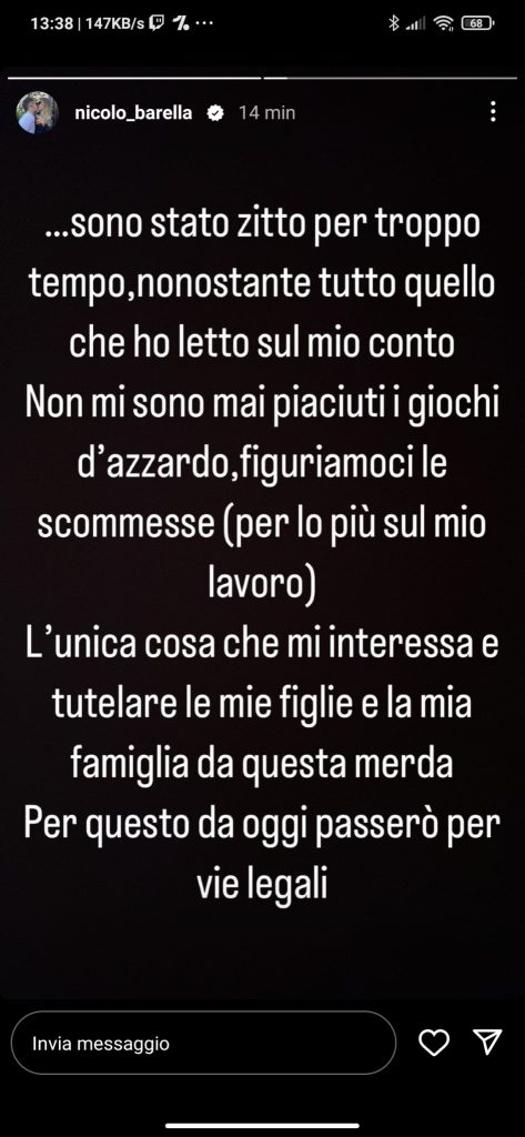 Scommesse, Barella al veleno: «La verità è che siete dei pagliacci» 28 9f1f831b 6bfa 425a 87a9 54554695ed8e 1