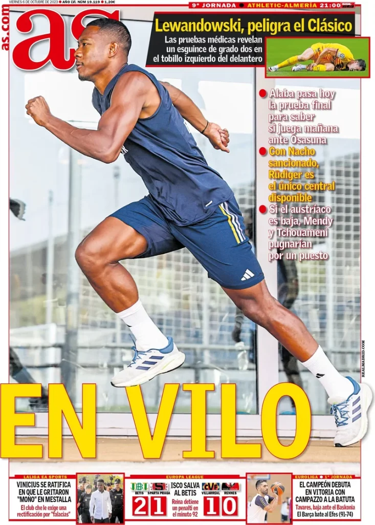 Le Prime Pagine Sportive Internazionali - 6 ottobre 27 As 2