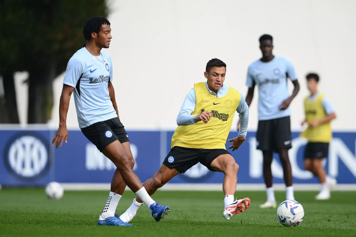 Inter a lavoro ad Appiano: la sessione odierna alla vigilia della Real Sociedad -VIDEO 26 Cuadrado Sanchez allenamento inter