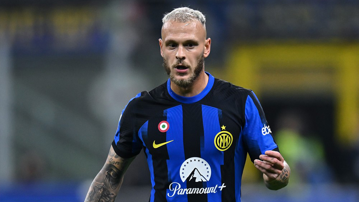 Dimarco a Sky: «Siamo l'Inter e dobbiamo pensare da Inter, l'importante è chiudere presto la partita Scudetto» 26 Dimarco Inter Roma