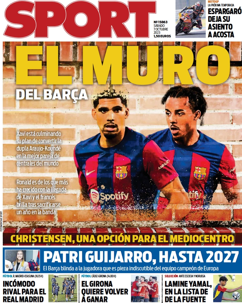 Le Prime Pagine Sportive Internazionali - 7 ottobre 35 Sport 3