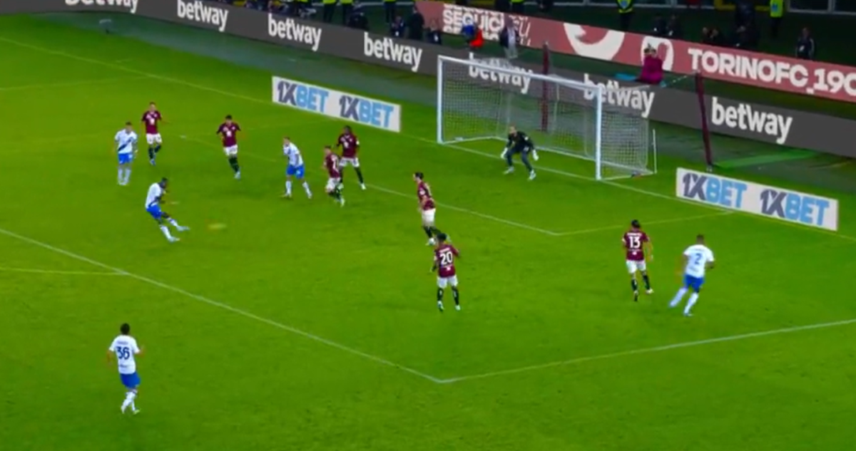 Torino Inter, gol Thuram