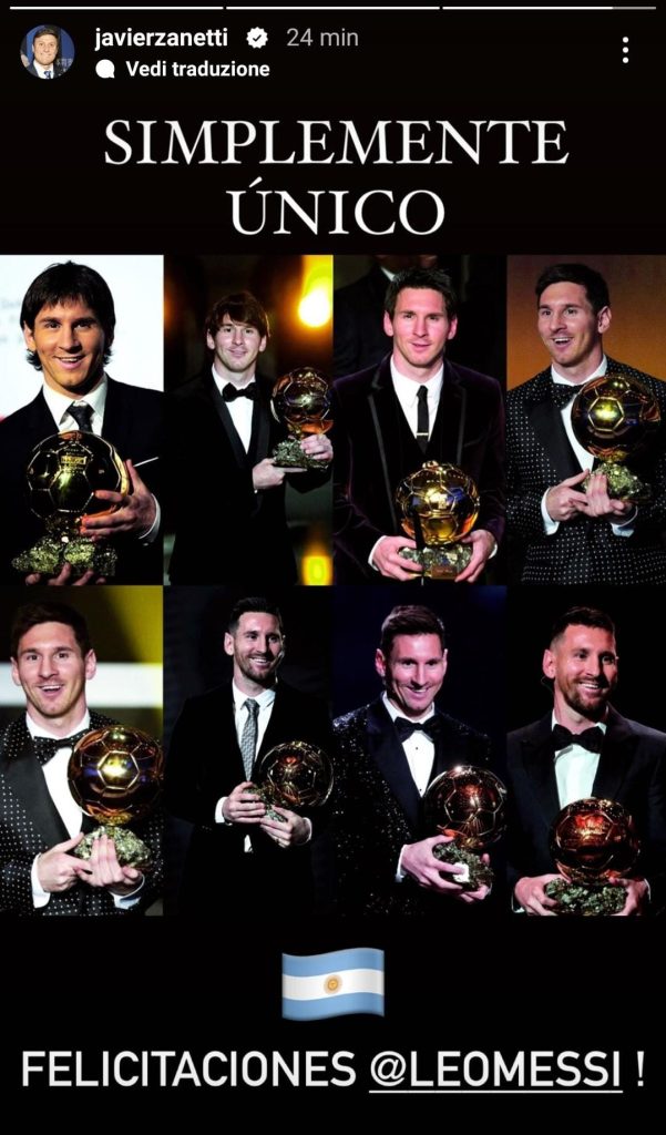 Zanetti celebra Messi: «Semplicemente unico» - FOTO 27 Zanetti