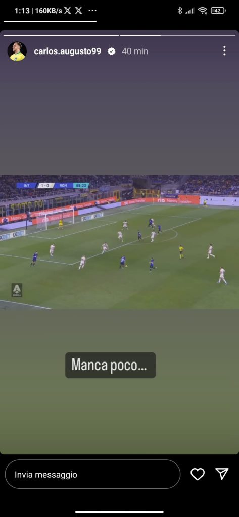 Carlos Augusto, il messaggio ai tifosi interisti su Instagram - FOTO 27 aac64777 9d2a 47fc a3be f899583aa627