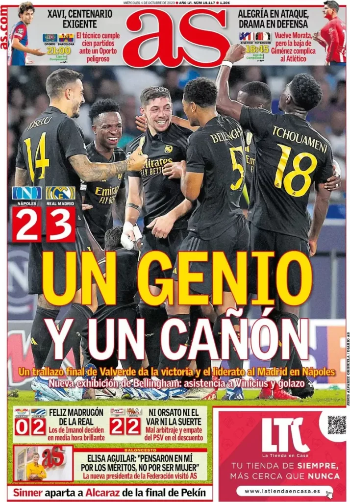 Le Prime Pagine Sportive Internazionali - 4 ottobre 27 as 002521956