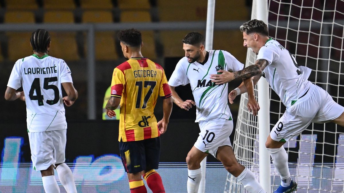 Lecce-Sassuolo 1-1, classifica Serie A aggiornata: ecco come cambia 26 esult gol Berardi ICB 1196 e1696625656534