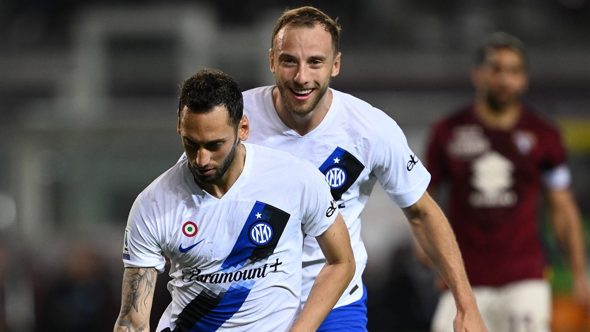 D'Amico: «Inter e Milan si fanno bene a vicenda quando sono in alto» 26 esult gol Calhanoglu CM1 9701 e1697913380216