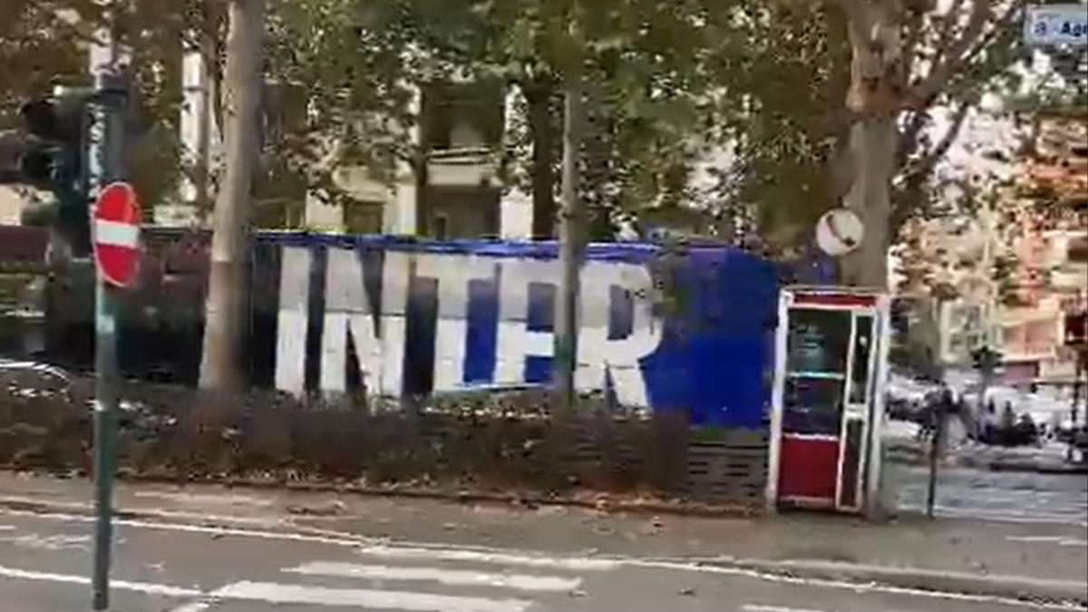 Inter arrivata a Napoli - VIDEO 26 screen autobus torino inter