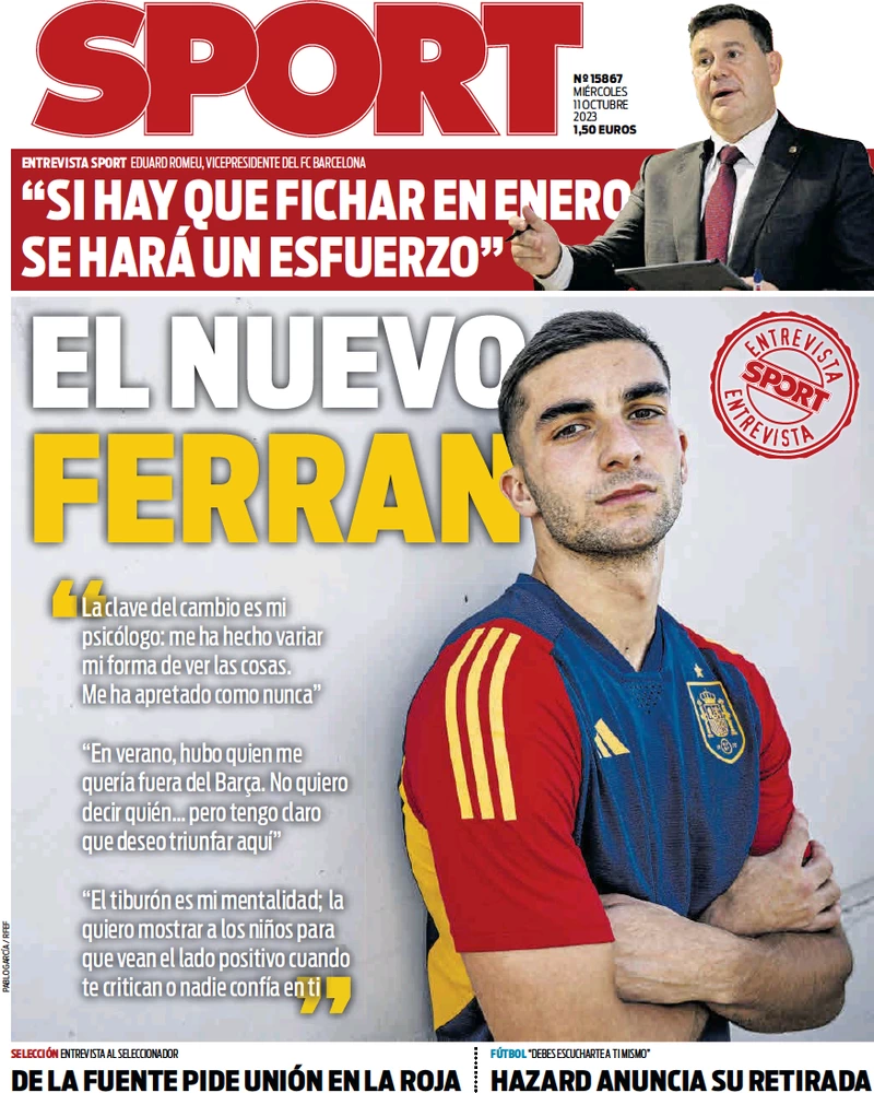 Le Prime Pagine Sportive Internazionali - 11 ottobre 35 sport es 031309328