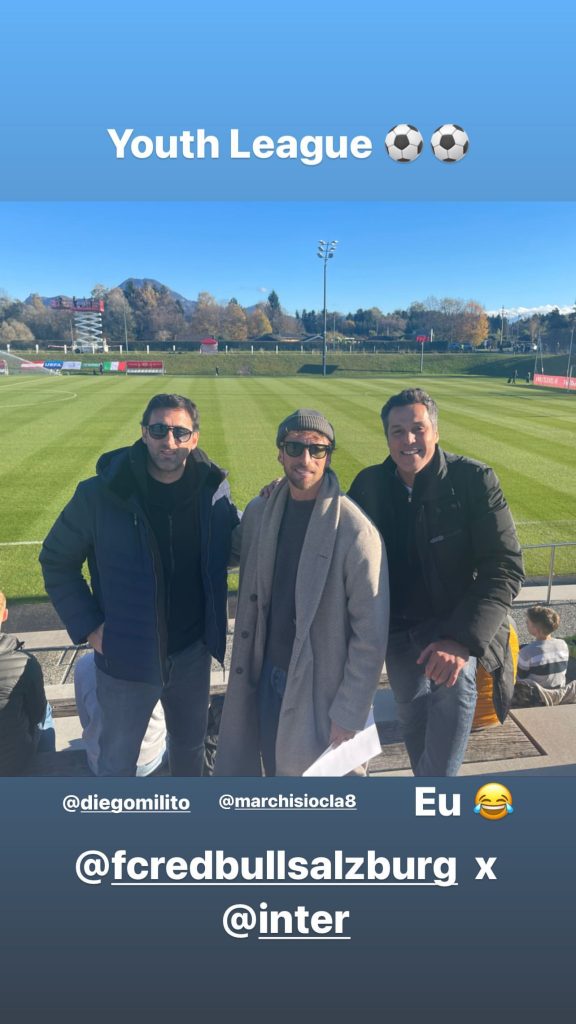 Julio Cesar e Milito insieme a vedere la Youth League -FOTO 27 400549271 3714642245527691 2176573586852027920 n