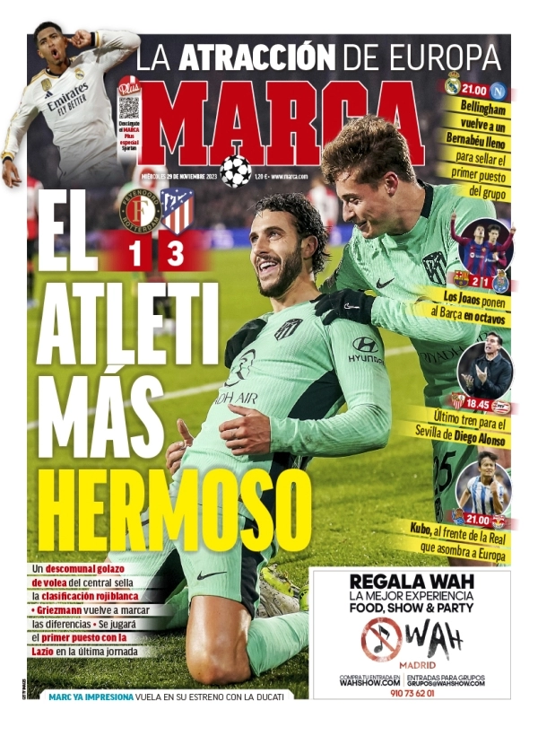 Le Prime Pagine Sportive Internazionali – 29 novembre 4 Marca 10