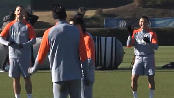 Allenamento inter scherzo Calha