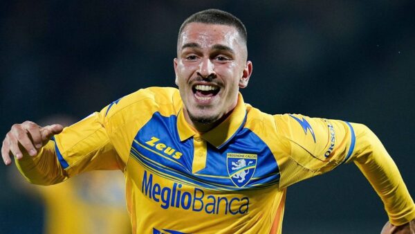Frosinone Calcio v Empoli Calcio Serie A Arijon Ibrahimovic of Frosinone Calcio scores second goal during the Serie A