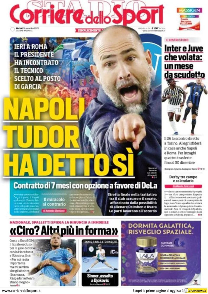 Le Prime Pagine Sportive Nazionali – 14 novembre 29 image 19 726x1024 1