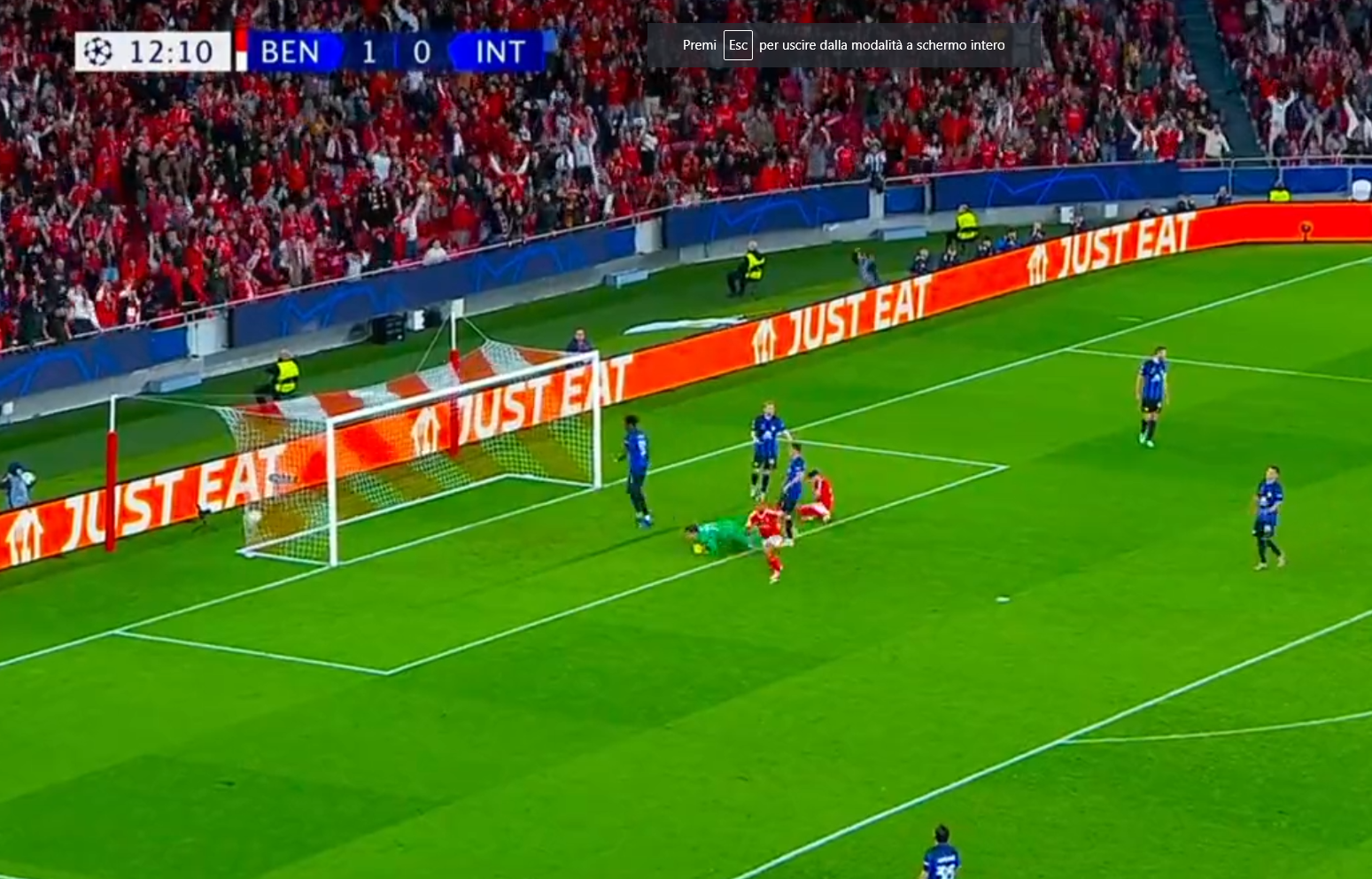 Benfica Inter, raddoppio dei portoghesi: la doppietta dell'ex, Joao Mario - VIDEO 26 joao2