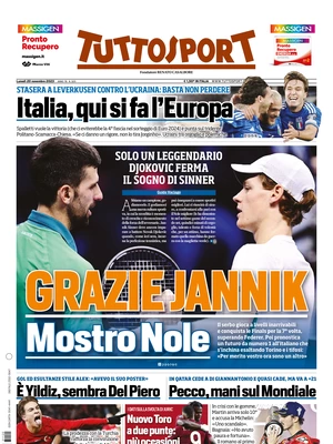 Le Prime Pagine Sportive Nazionali – 20 novembre 29 tuttosport 073438282