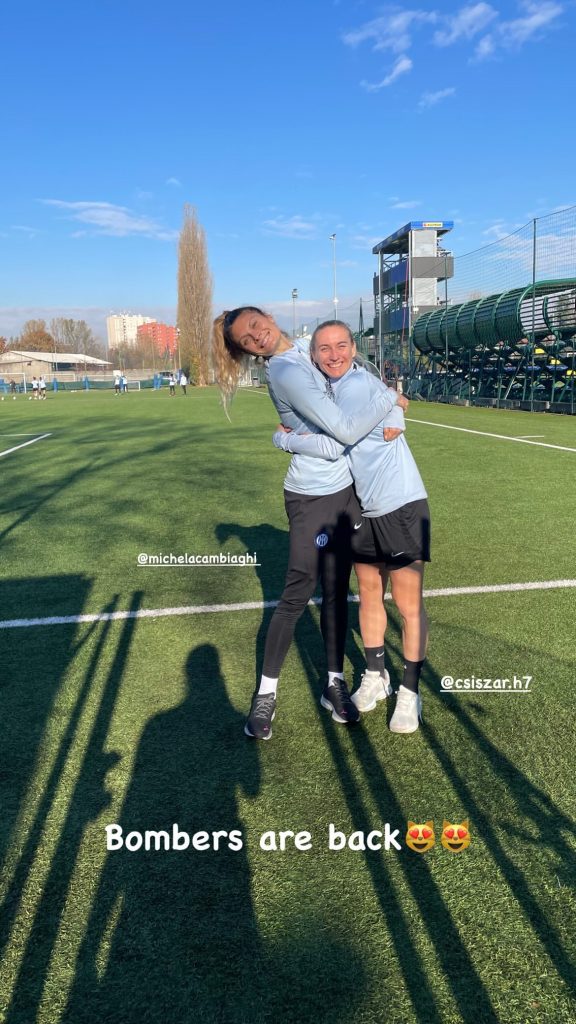 Le Inter Women si ricompattano, Fordos: «Bombers are back!» -FOTO 27 Cambiaghi Csiszar