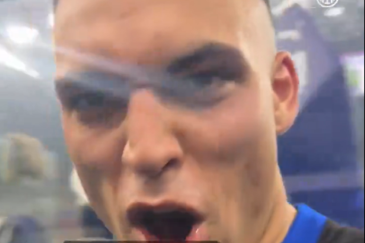 L'urlo di Lautaro dopo esser tornati in vetta alla classifica fa tremare San Siro -VIDEO 26 Lautaro