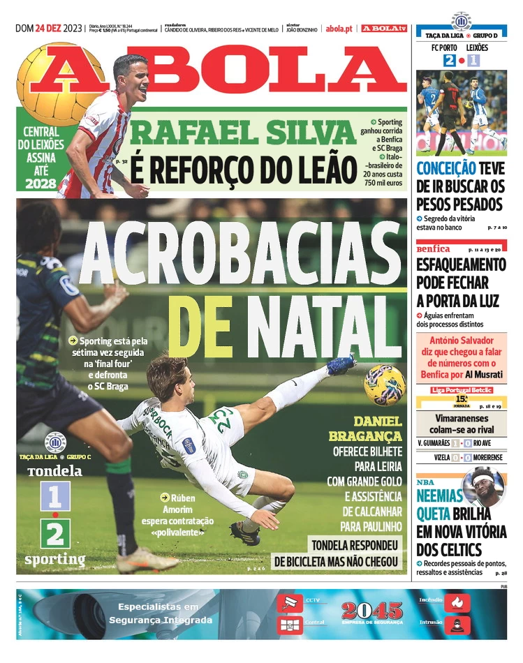 Le Prime Pagine Sportive Internazionali – 24 dicembre 30 a bola 065539170