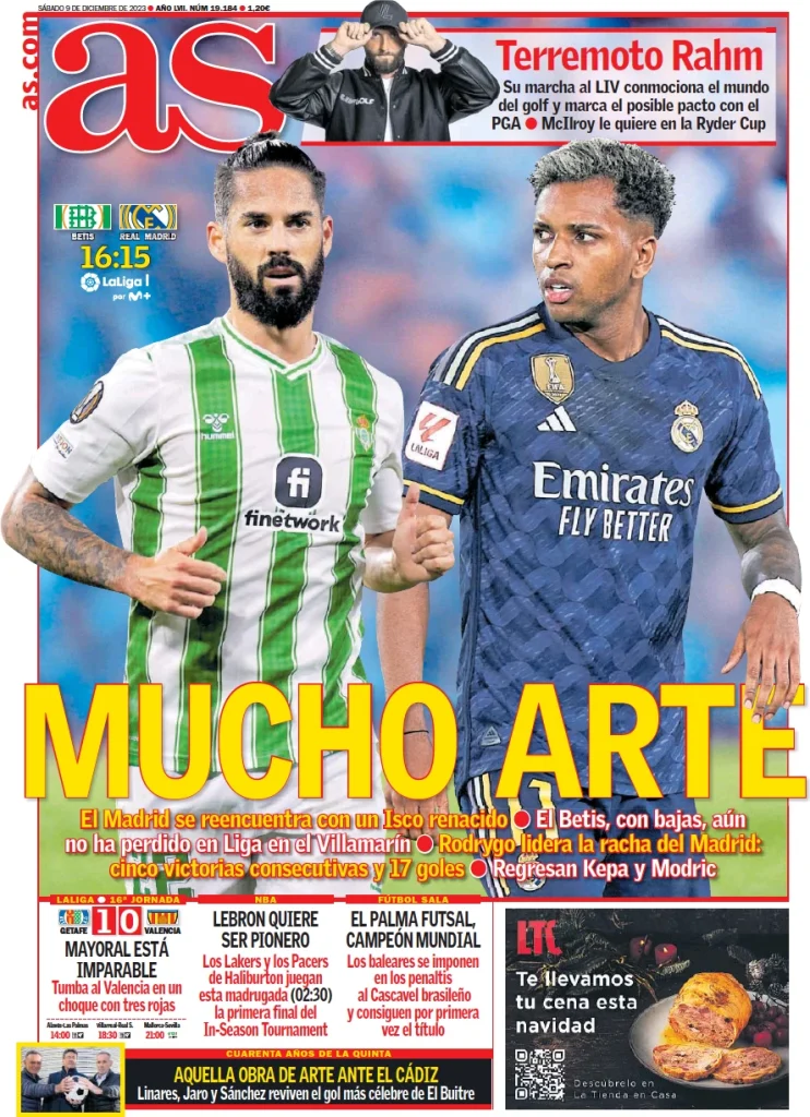 Le Prime Pagine Sportive Internazionali – 9 dicembre 2 as 033813000