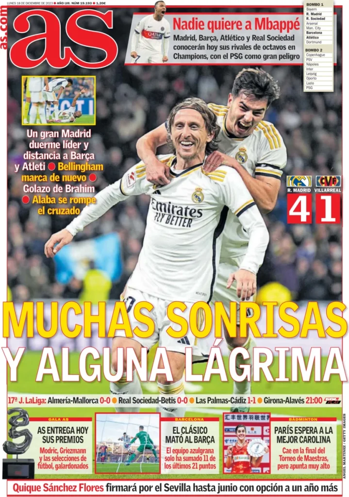 Le Prime Pagine Sportive Internazionali – 18 dicembre 28 as 042313776