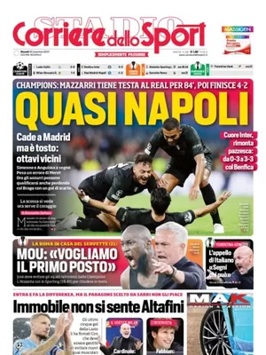 Le Prime Pagine Sportive Nazionali – 1 dicembre 28 image 1