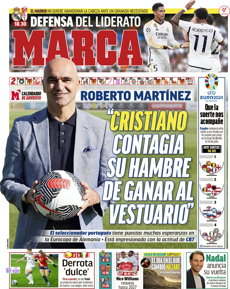 Le Prime Pagine Sportive Internazionali – 2 dicembre 29 marca 000955138
