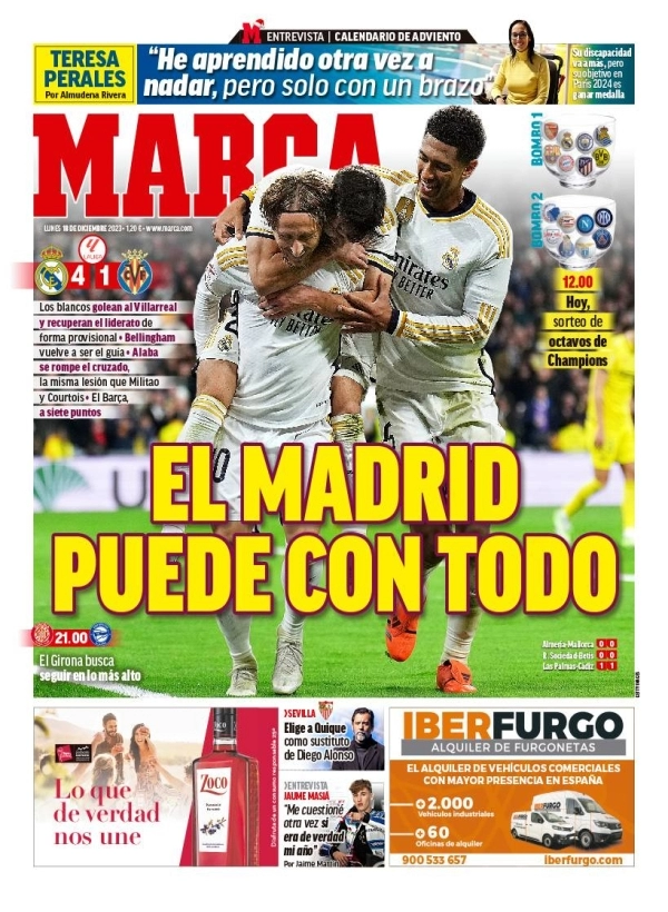 Le Prime Pagine Sportive Internazionali – 18 dicembre 31 marca 001216048