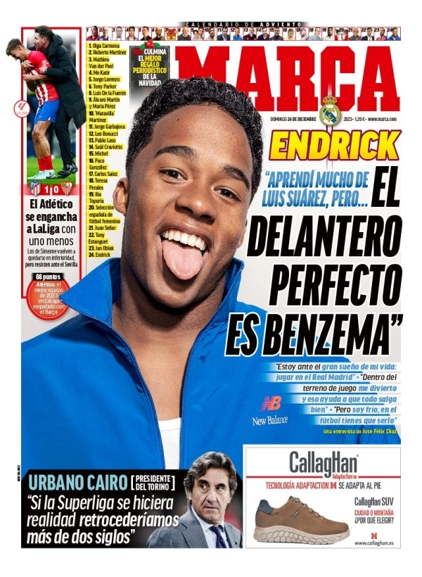 Le Prime Pagine Sportive Internazionali – 24 dicembre 28 marca 8