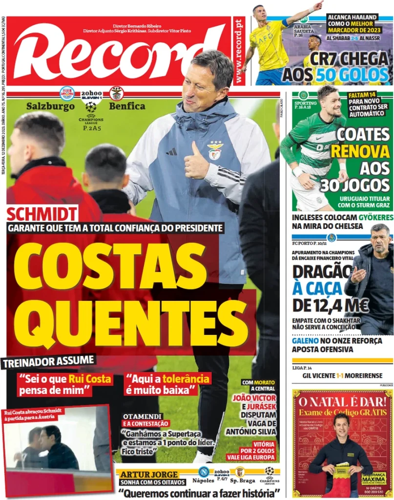 Le Prime Pagine Sportive Internazionali – 12 dicembre 34 record pt 045822186