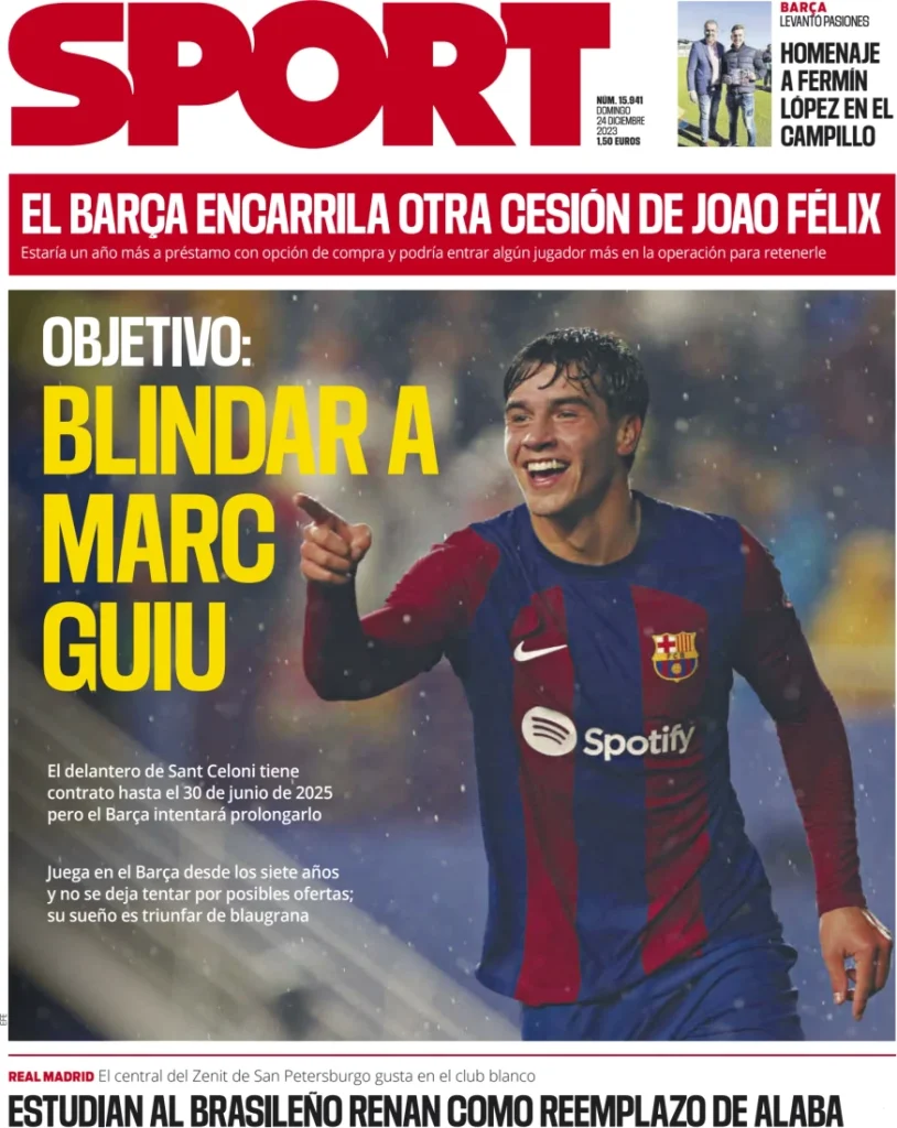 Le Prime Pagine Sportive Internazionali – 24 dicembre 32 sport es 032308342