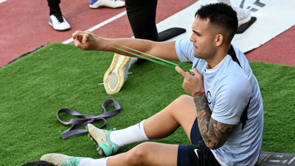 Lautaro Martinez allenamento Inter