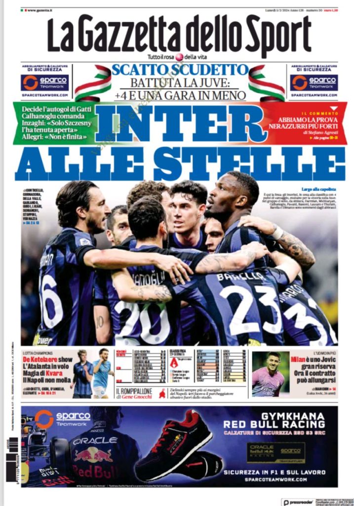 Le Prime Pagine Sportive Nazionali - 5 febbraio 27 1 1