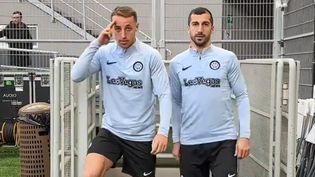 Frattesi Mkhitaryan allenamento Inter