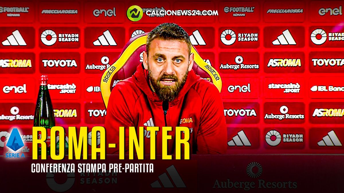 Conferenza stampa De Rossi pre Roma Inter: il VIDEO integrale delle parole del tecnico 26 conferenza De Rossi Roma Inter
