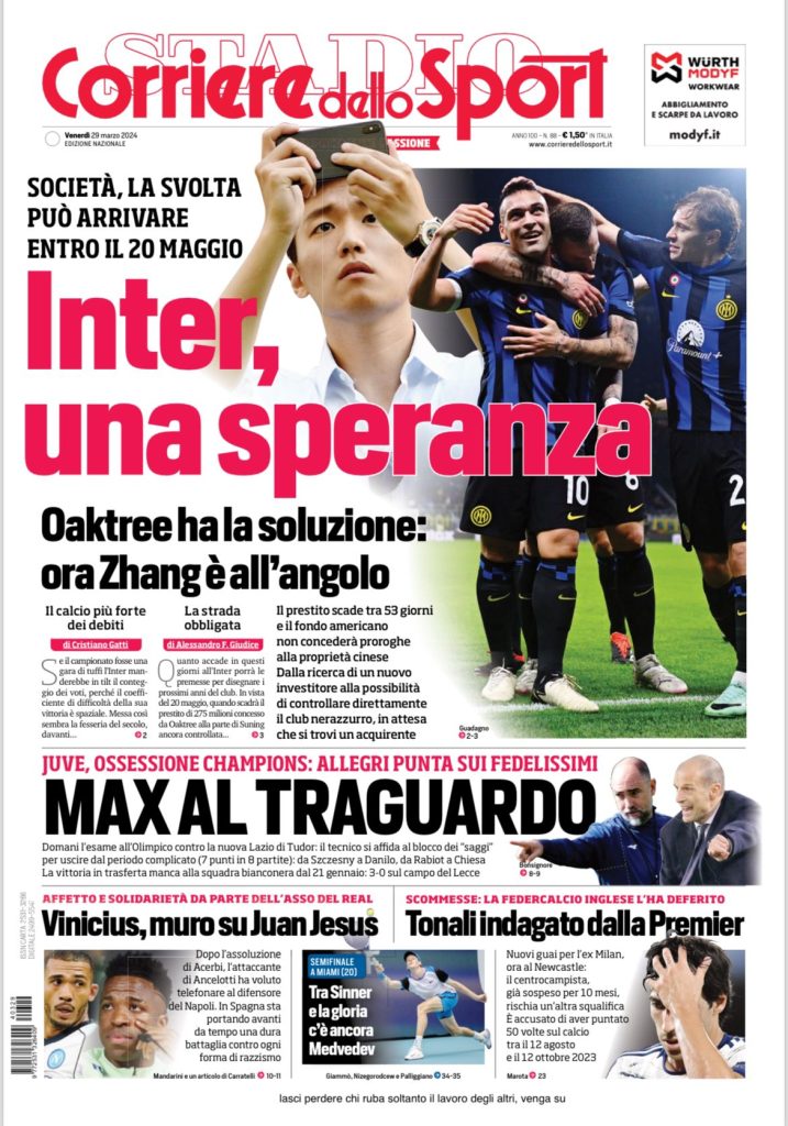 Le Prime Pagine Sportive Nazionali - 29 marzo 28 11 1